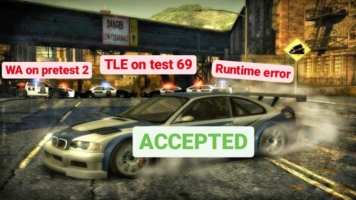 Codeforces NFS meme